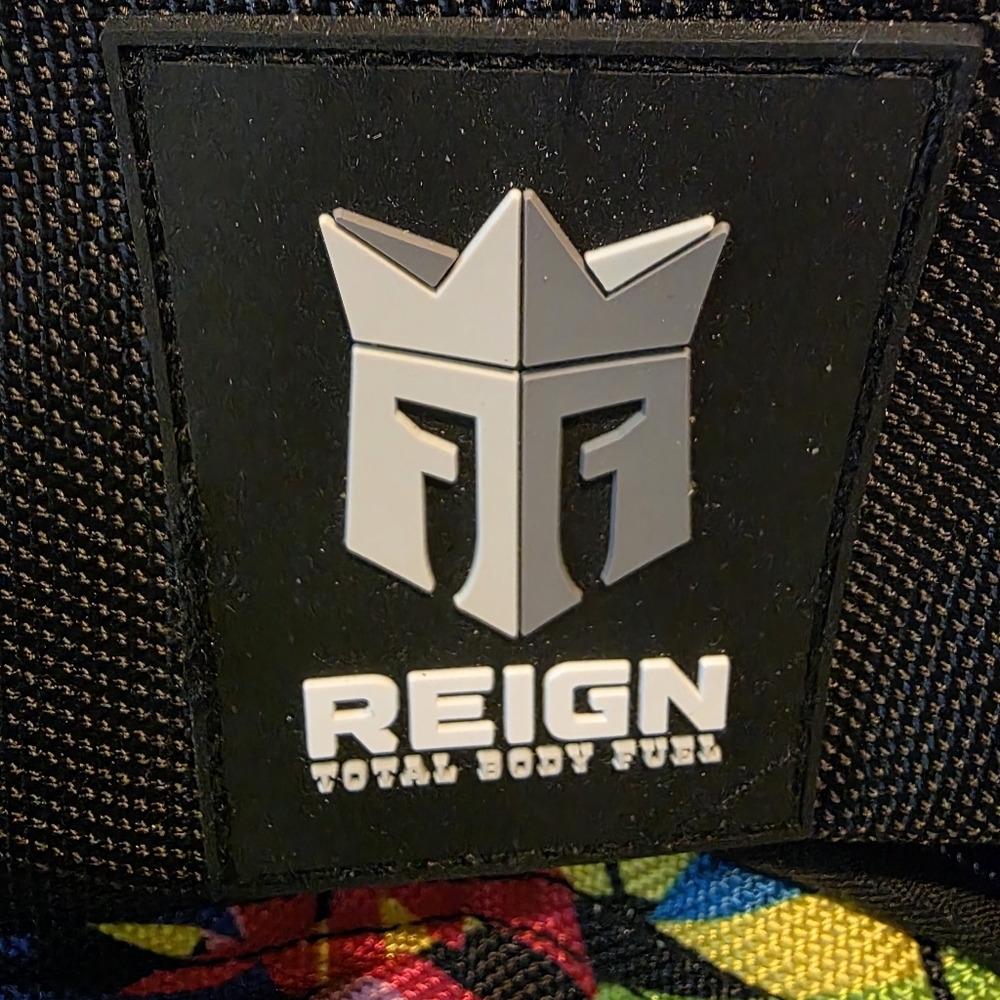 Reign Black Backpack with Vibrant Accents - Picture 2 of 9